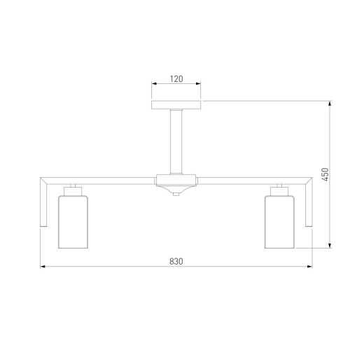 Потолочная люстра Eurosvet Palio 70126/8 черный