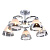 Потолочная люстра Escada 470/5PL Chrome