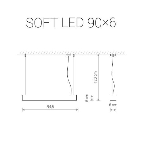 Подвесной светодиодный светильник Nowodvorski Soft Led 9546 Подвесной светодиодный светильник Nowodvorski Soft Led 9546