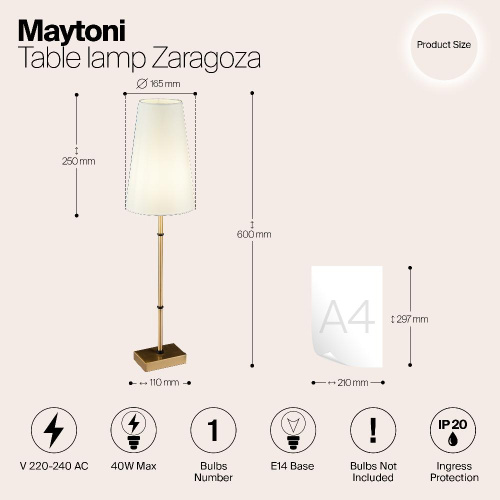 Подвесная люстра Maytoni Zaragoza H001CL-05BS