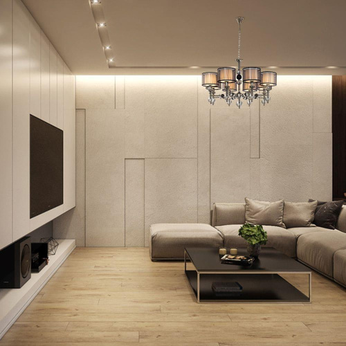Подвесная люстра Lumien Hall Монелья LH1054/8H-NK-WT Подвесная люстра Lumien Hall Монелья LH1054/8H-NK-WT