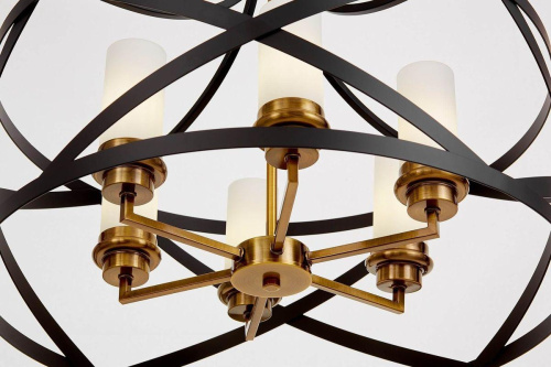 Подвесная люстра Lumina Deco Astila LDP 1242-6 BK+MD Подвесная люстра Lumina Deco Astila LDP 1242-6 BK+MD