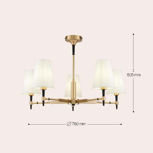 Подвесная люстра Maytoni Zaragoza H001CL-05BS