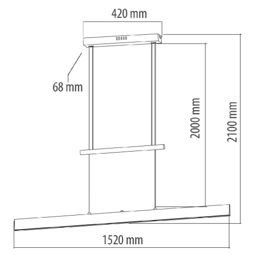 Подвесной светодиодный светильник De Markt Ральф 675013503 Подвесной светодиодный светильник De Markt Ральф 675013503