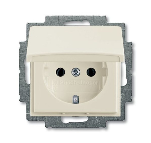 Розетка ABB Basic55 Schuko с/з 16A 250V с крышкой безвинтовой зажим chalet-белый 2CKA002018A1500 Розетка ABB Basic55 Schuko с/з 16A 250V с крышкой безвинтовой зажим chalet-белый 2CKA002018A1500