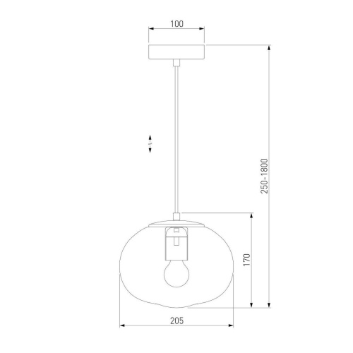 Подвесной светильник Eurosvet Rock 50212/1 янтарный Подвесной светильник Eurosvet Rock 50212/1 янтарный