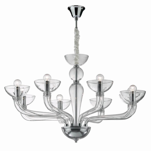 Подвесная люстра Ideal Lux Casanova SP8 Trasparente 044255 Подвесная люстра Ideal Lux Casanova SP8 Trasparente 044255