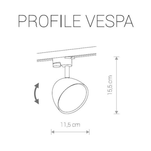 Трековый светильник Nowodvorski Profile Vespa 9323