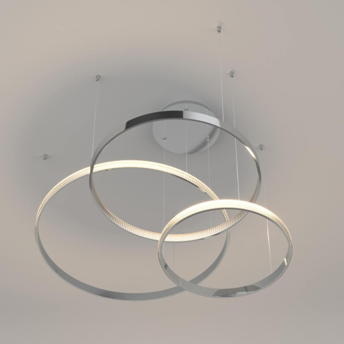 Подвесной светодиодный светильник Eurosvet Smart Posh 90275/3 хром Подвесной светодиодный светильник Eurosvet Smart Posh 90275/3 хром