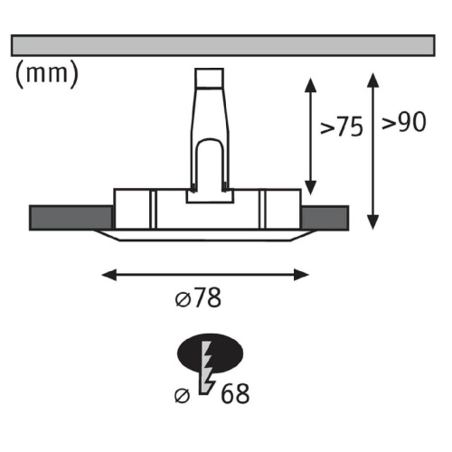 Встраиваемый светодиодный светильник Paulmann Nova 93597