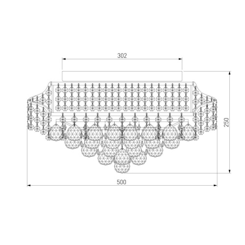 Потолочная люстра Eurosvet 16017/9 хром Strotskis