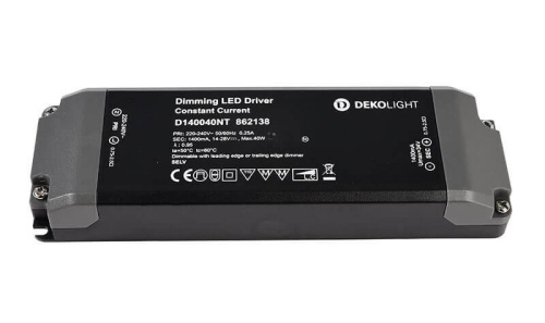 Драйвер Deko-Light D140040NT 14-28V 40W IP20 1,4A 862138 Драйвер Deko-Light D140040NT 14-28V 40W IP20 1,4A 862138