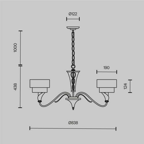 Люстра Maytoni H311-05-G