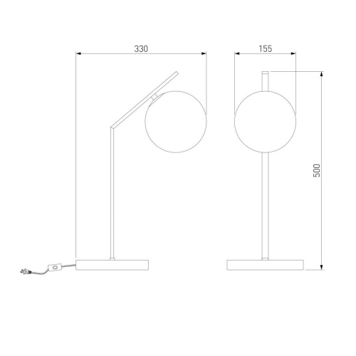 Настольная лампа Eurosvet Shape 01213/1 латунь