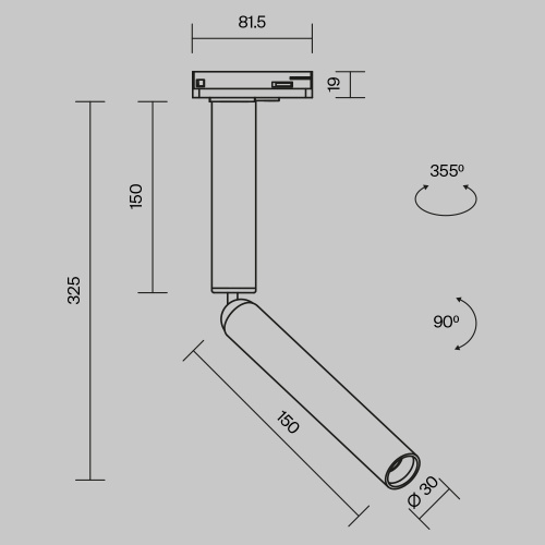 Трековый светильник Technical TR142-1-6W3K-B Трековый светильник Technical TR142-1-6W3K-B