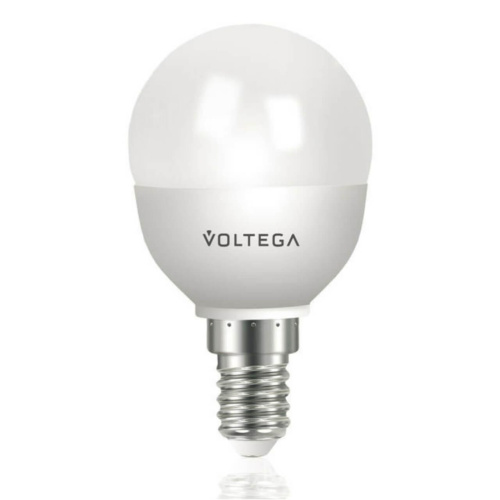 Лампа светодиодная Voltega E14 5.4W 4000К шар матовый VG4-G2E14cold5W 5748 Лампа светодиодная Voltega E14 5.4W 4000К шар матовый VG4-G2E14cold5W 5748