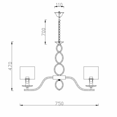 Подвесная люстра Rivoli Luciana 3021-207 Б0038047