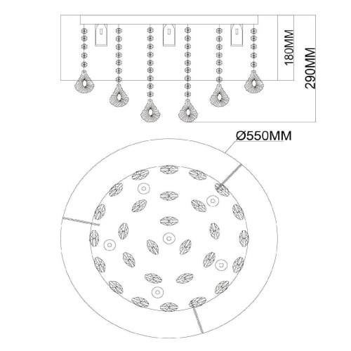 Потолочная люстра MW-Light Жаклин 465016406