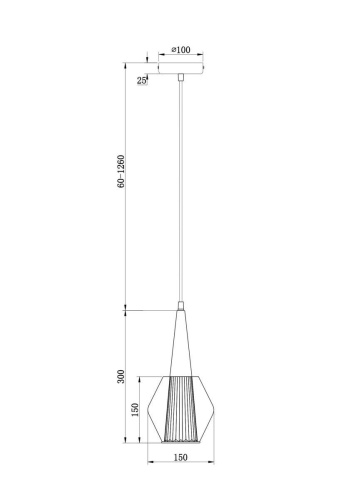 Подвесной светильник Freya Lente FR8008PL-01GB