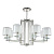 Подвесная люстра Crystal Lux Nicolas SP-PL8 Nickel/White