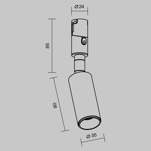 Трековый светильник Technical TR201-1-5W3K-M-B Трековый светильник Technical TR201-1-5W3K-M-B