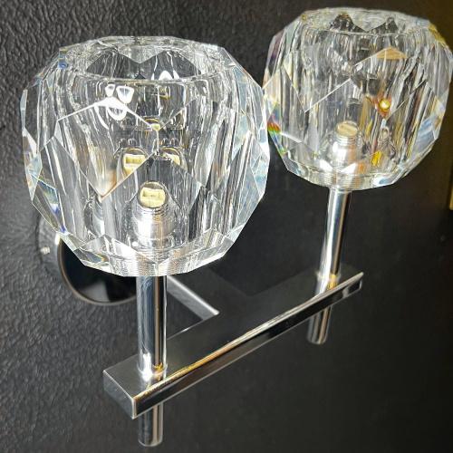 Бра Rh Boule De Cristal Double Sconce Chrome By Imperiumloft