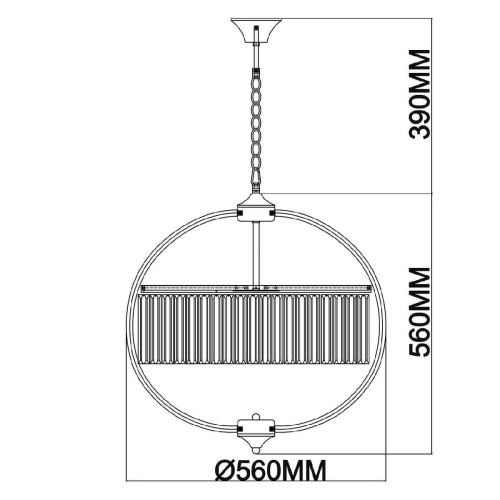 Подвесная люстра MW-Light Гослар 498015805