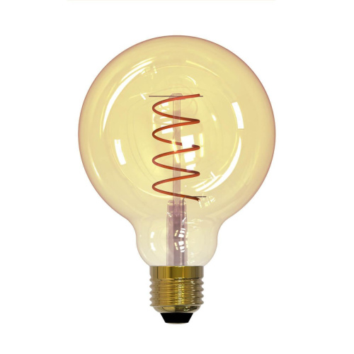 Лампа светодиодная филаментная (UL-00001818) Uniel E27 4W 2250K прозрачная LED-G95-4W/GOLDEN/E27/CW GLV21GO