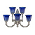 Бра Bohemia Ivele 7109B15/3+2/210 NW P2 U Clear-Blue/H-1K