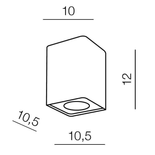 Накладной светильник Azzardo Nino 1 AZ0735 Накладной светильник Azzardo Nino 1 AZ0735