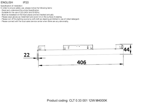 Трековый светодиодный светильник Crystal Lux CLT 0.33 001 12W WH M4000K Трековый светодиодный светильник Crystal Lux CLT 0.33 001 12W WH M4000K