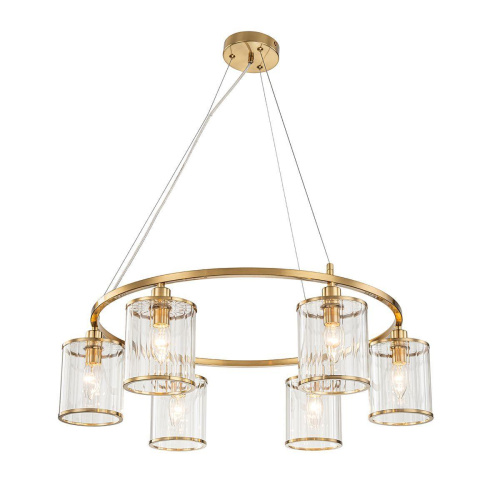 Подвесная люстра Indigo Dante 13022/6P Brass V000405 Подвесная люстра Indigo Dante 13022/6P Brass V000405