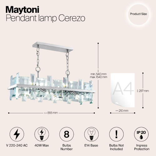 Подвесной светильник Maytoni MOD201PL-08N Подвесной светильник Maytoni MOD201PL-08N