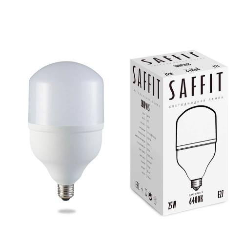 Лампа светодиодная Saffit E27 25W 6400K Цилиндр Матовая SBHP1025 55106 Лампа светодиодная Saffit E27 25W 6400K Цилиндр Матовая SBHP1025 55106