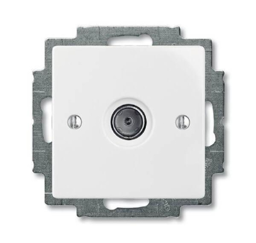 Розетка TV Basic55 альпийский белый 2CKA001724A4276