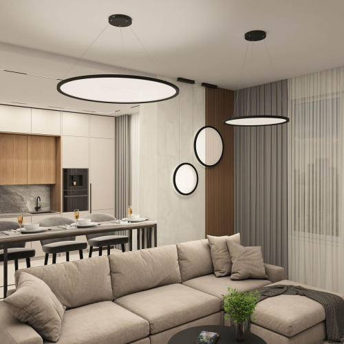 Подвесной светодиодный светильник Denkirs Veil DK6620-BK