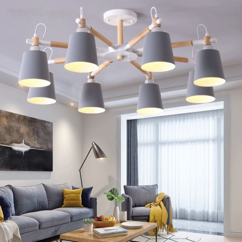 Люстра На Штанге Varda 8 Lamps Grey By Imperiumloft