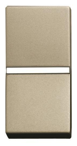 Выключатель кнопочный одноклавишный ABB Zenit 16A 250V НЗ-контакт шампань 2CLA210460N1901