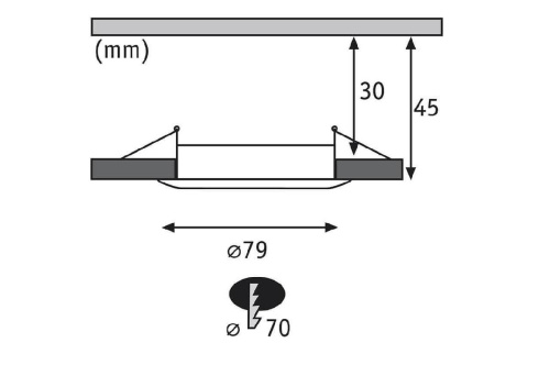 Встраиваемый светодиодный светильник Paulmann Premium Line Coin 92807