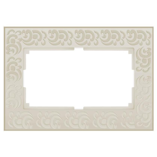 Рамка Werkel Flock для двойной розетки слоновая кость WL05-Frame-01-DBL-ivory 4690389073175