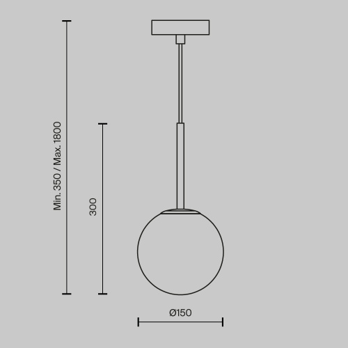 Подвесной светильник Maytoni Basic form MOD321PL-01G1