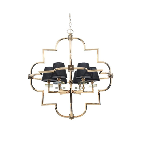 Подвесная люстра Lumina Deco Baltimore LDP 8020-6 GD+BK Подвесная люстра Lumina Deco Baltimore LDP 8020-6 GD+BK