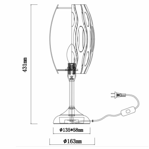 Настольная лампа Rivoli Profo 8001-601 Б0044363
