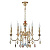 Подвесная люстра Crystal Lux Mercedes SP6 Gold/Color