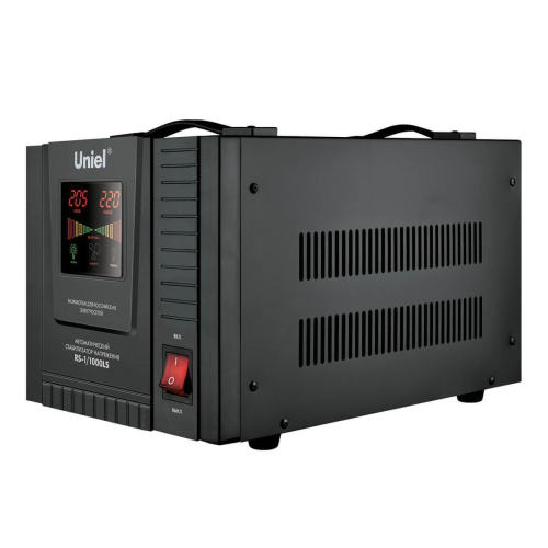 Стабилизатор напряжения Uniel 1000ВА RS-1/1000LS 09497 Стабилизатор напряжения Uniel 1000ВА RS-1/1000LS 09497