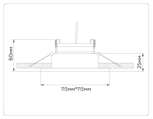 Встраиваемый светильник Ambrella light TECHNO SPOT TN52342 Встраиваемый светильник Ambrella light TECHNO SPOT TN52342