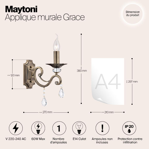 Бра Maytoni Grace RC247-WL-01-R