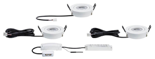 Встраиваемый светодиодный светильник Paulmann Lensl 50065