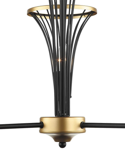 Подвесная люстра Lumien Hall Ивес 4017/3P-BK-GD Подвесная люстра Lumien Hall Ивес 4017/3P-BK-GD