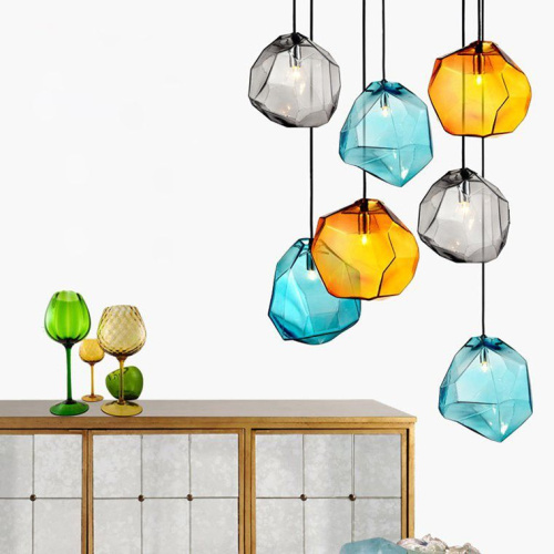 Подвесной Светильник Color Ice Cube Pendant Jevio 1 Голубой By Imperiumloft